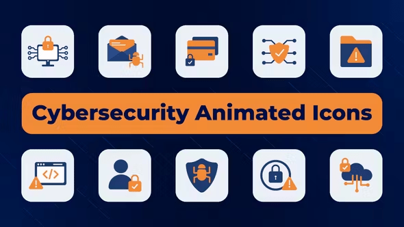 Videohive - Cybersecurity Animated Icons 50456380