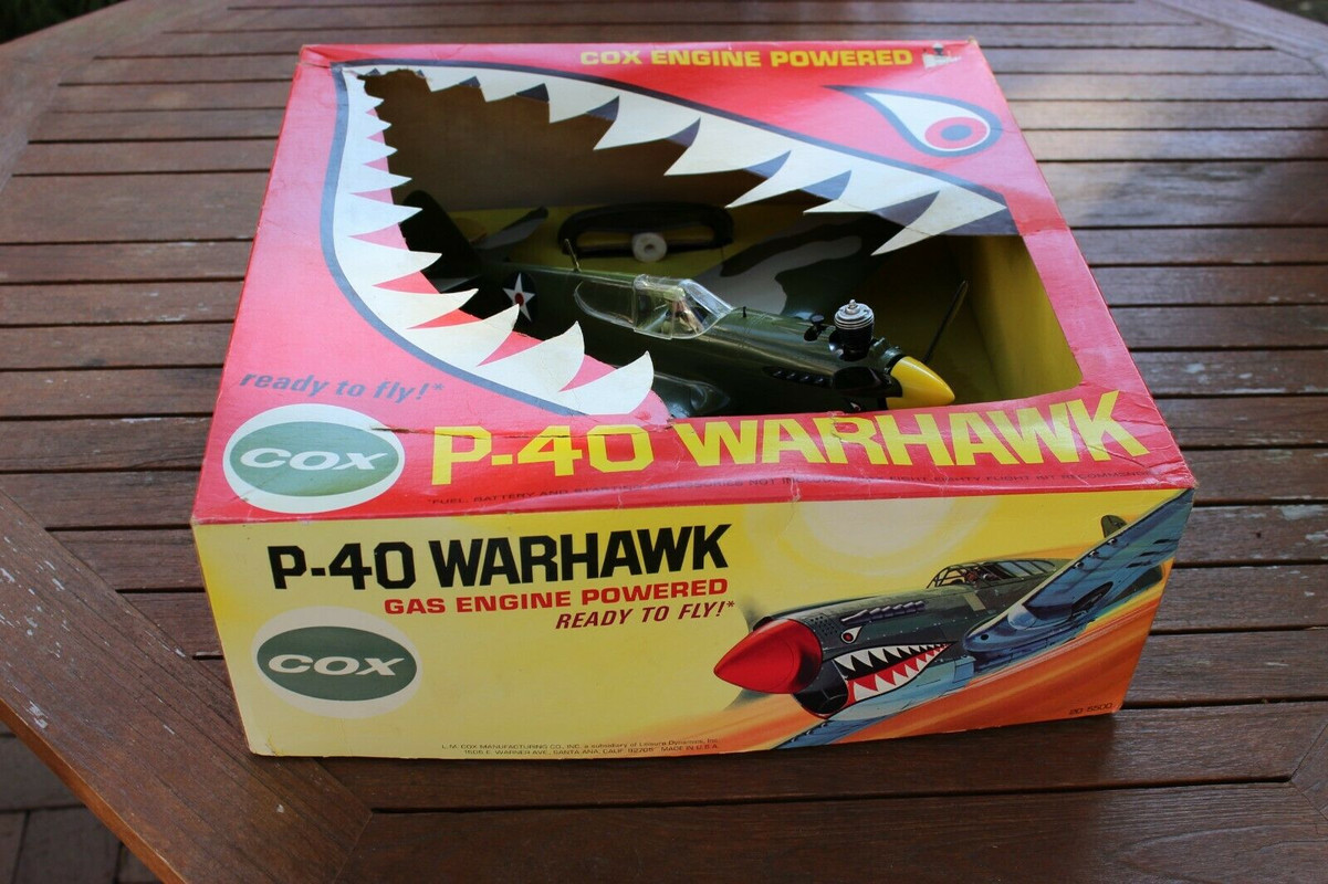 COX PT-19 Flight Trainer - eBay Listing (Looks New w/Box!) COX-P-40-Warhawk-Control-Line-1of4