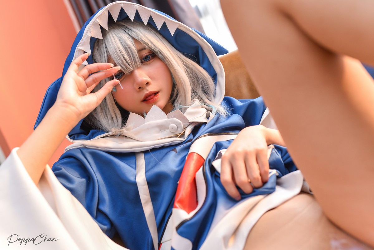 PoppaChan Gawr Gura Cosplay HD Set – 47 Photos 220MB插图7