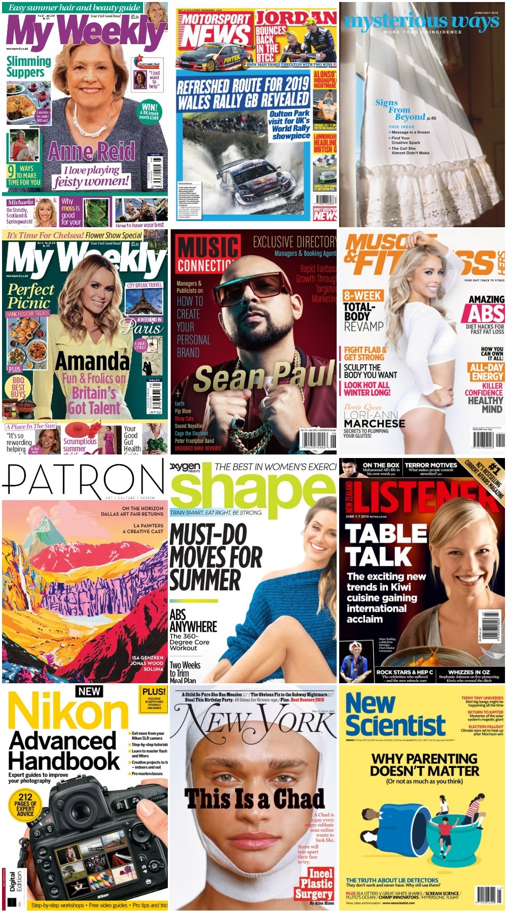 50 Assorted Magazines - June 07 2019