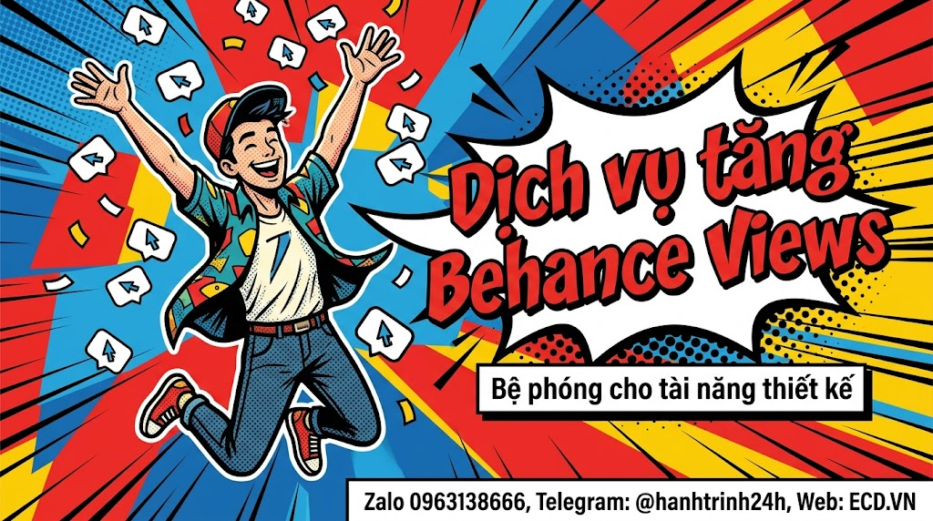 tăng behance views 2024 cho portfolio