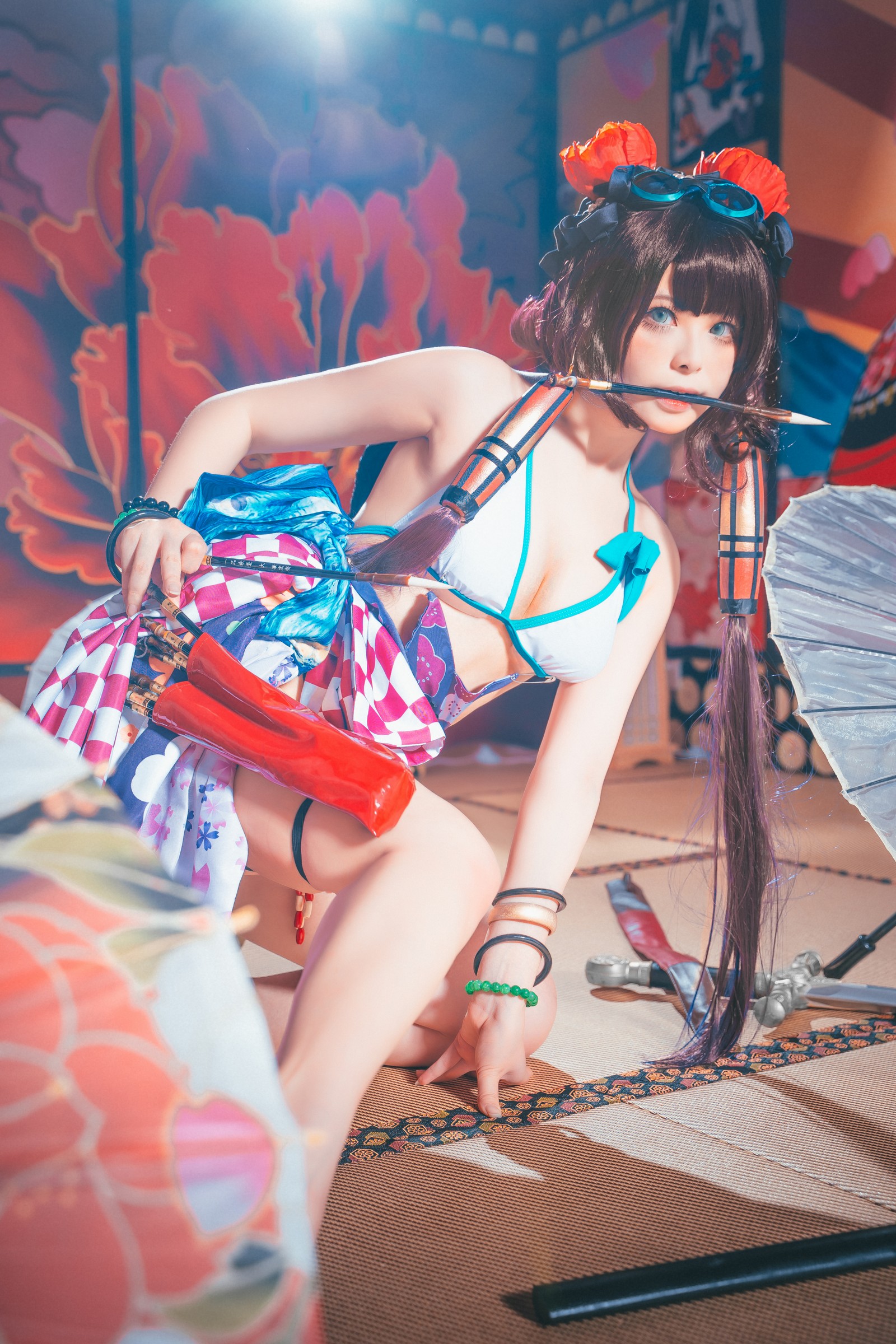 w百合欧皇子w 水着阿荣写真集 – 泳装COS 高清图集 [21P-232MB]插图