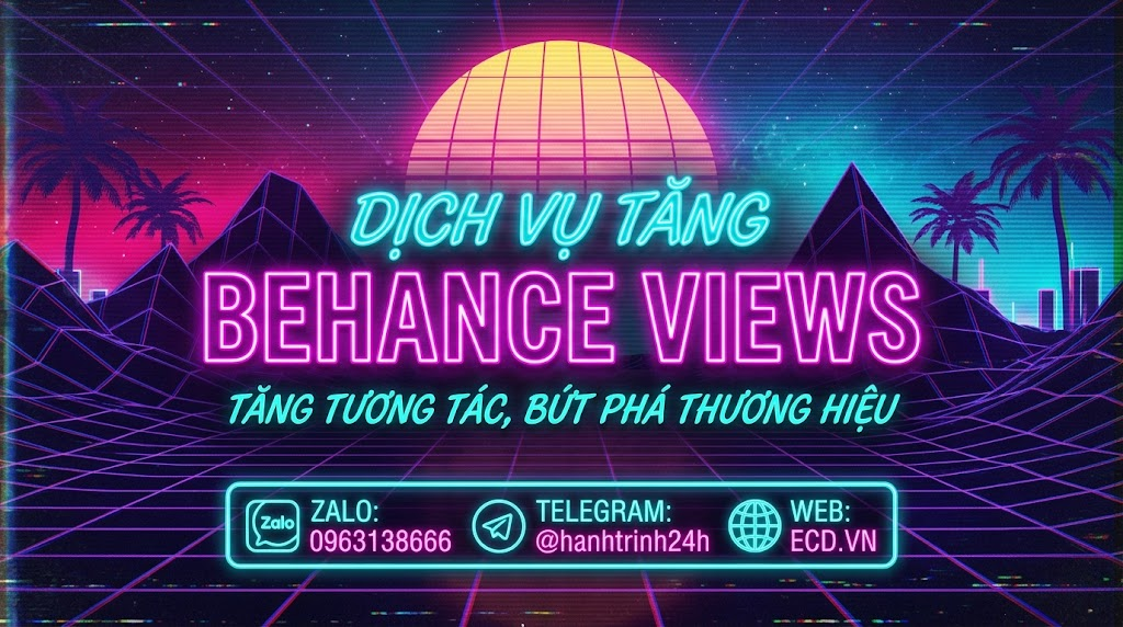 dịch vụ tăng behance views an toàn behance adobe