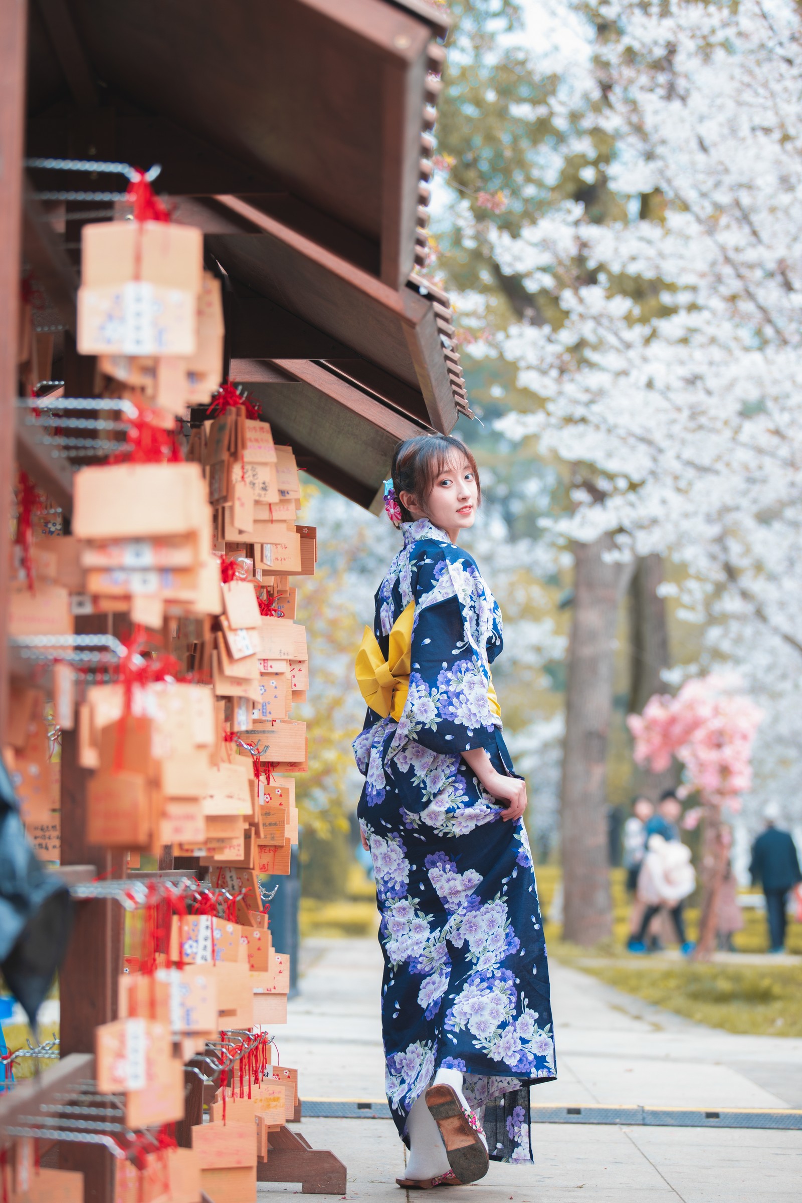 冬马路纱 樱园浴衣 写真合集｜日系和风 私房摄影（9P｜133MB）插图4