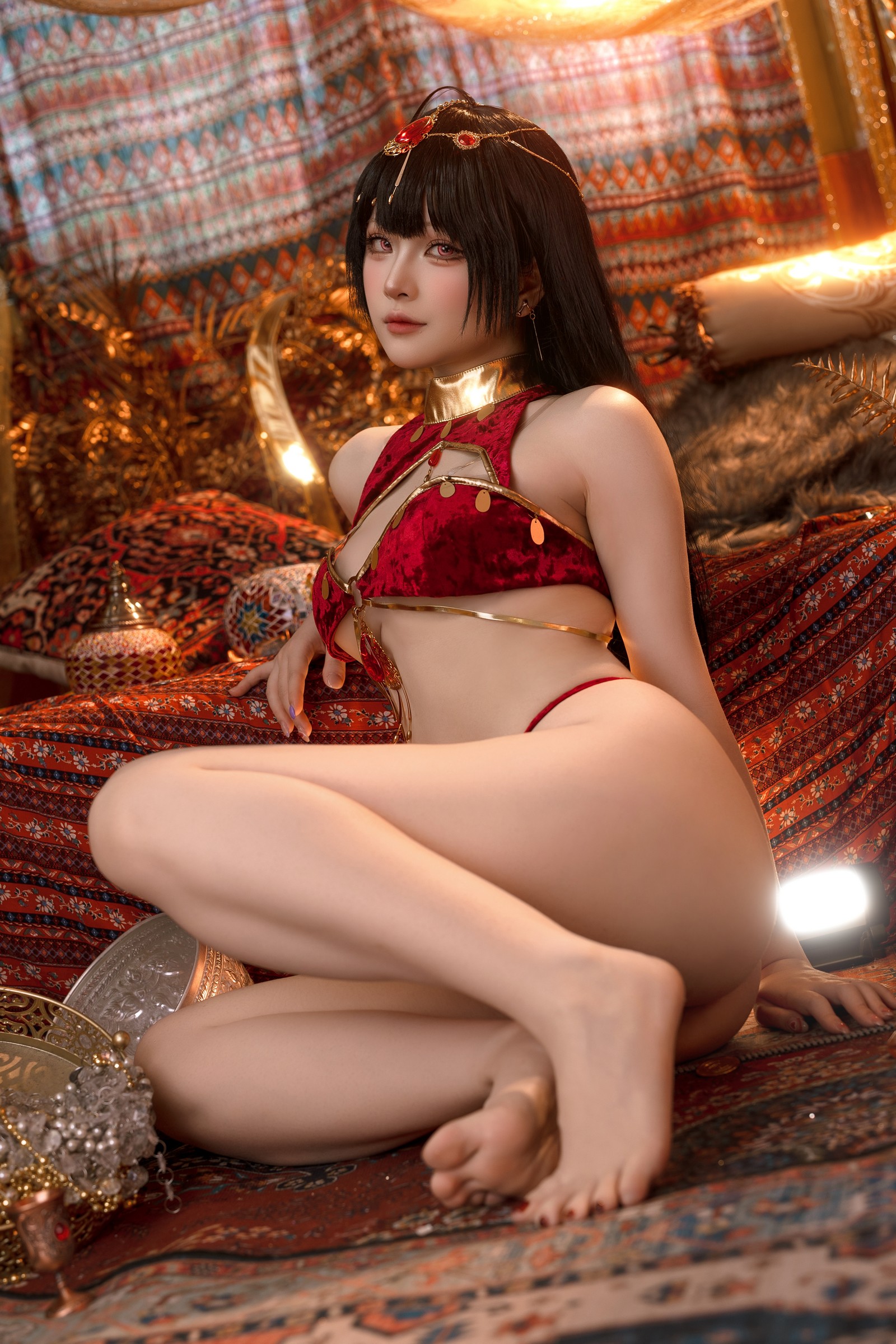 屿鱼 Yuyu 大凤 舞娘 新年特典 Cosplay 写真集（50P｜449MB）插图1