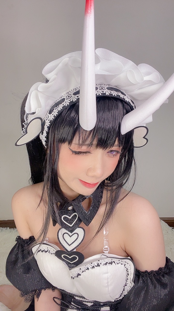 PoppaChan Noshiro Maid Cosplay (Azur Lane) – 117 Photos 11 Videos 408MB插图1