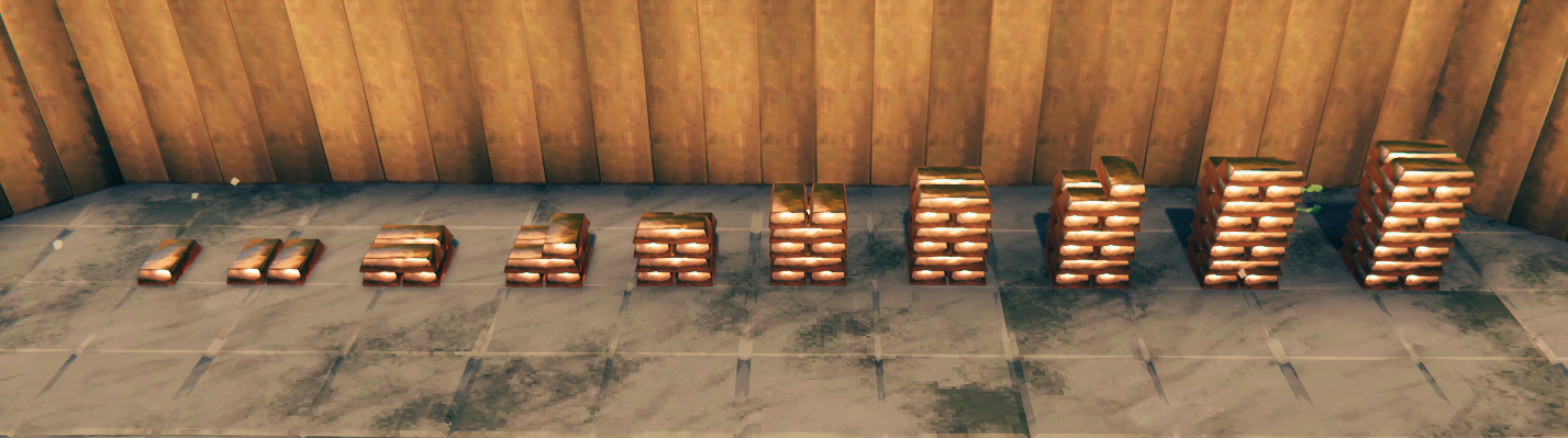 Dynamic ingot stack filling progression