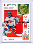 2003-04 ITG Action Jerseys #M-256 [Jose Theodore] [Montreal Canadiens] [Franchise] [~100] [swatch=re
