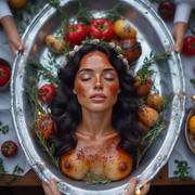 Garden wedding wom served Blackh 1 04