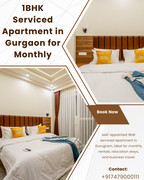 1BHK Serviced Apartment in Gurgaon for Monthly