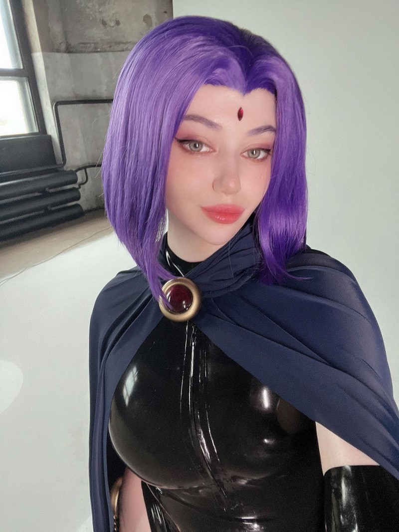Alina Becker Raven Cosplay DC 角色高清写真图集【51P-35.3M】插图4