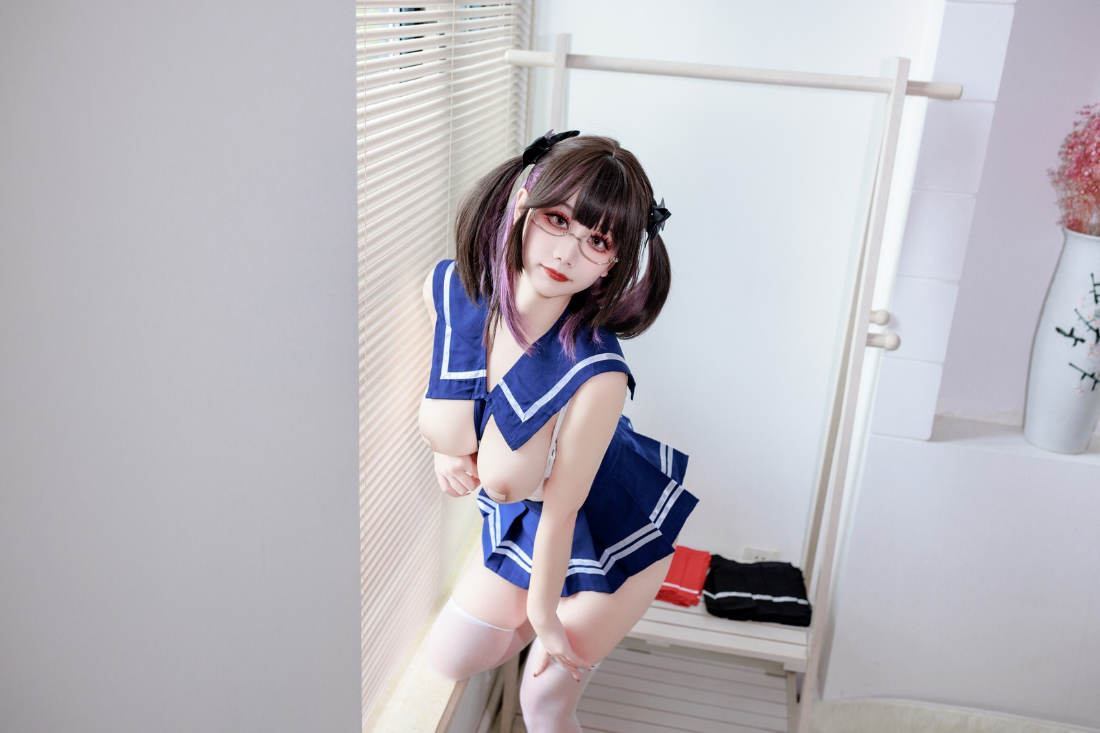 阿雪雪写真连体水手服高清写真（95P / 1.12G）校园风Cosplay插图6