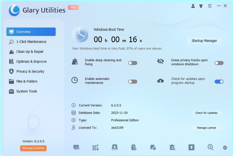 Glary Utilities 6.33.0.37 Repack & Portable by 9649 – (20 MB)