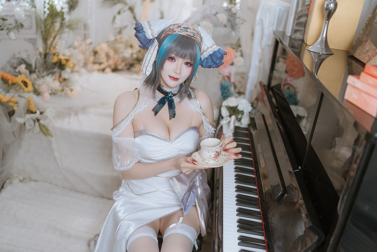 兔胖胖min – 碧蓝航线 柴郡 礼服 Cosplay 高清写真集（40P-674.7MB）插图4