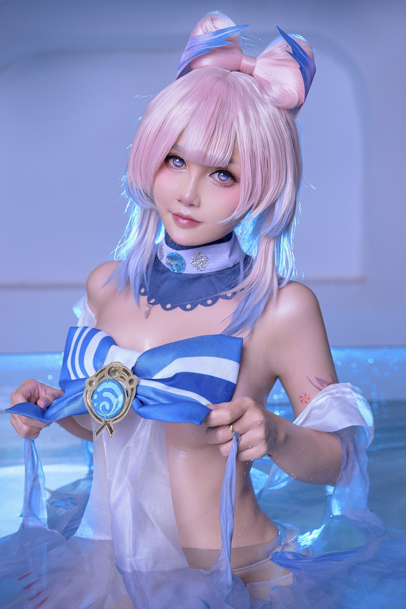 Joyce Lin2x Kokomi Cosplay Genshin Impact 写真集 49P插图9