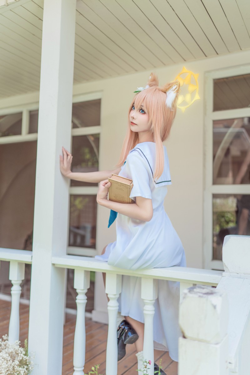 艾西Aiwest 碧蓝档案伊落玛丽睡衣Cosplay写真图集 高清图集 34P (102.2M)插图1