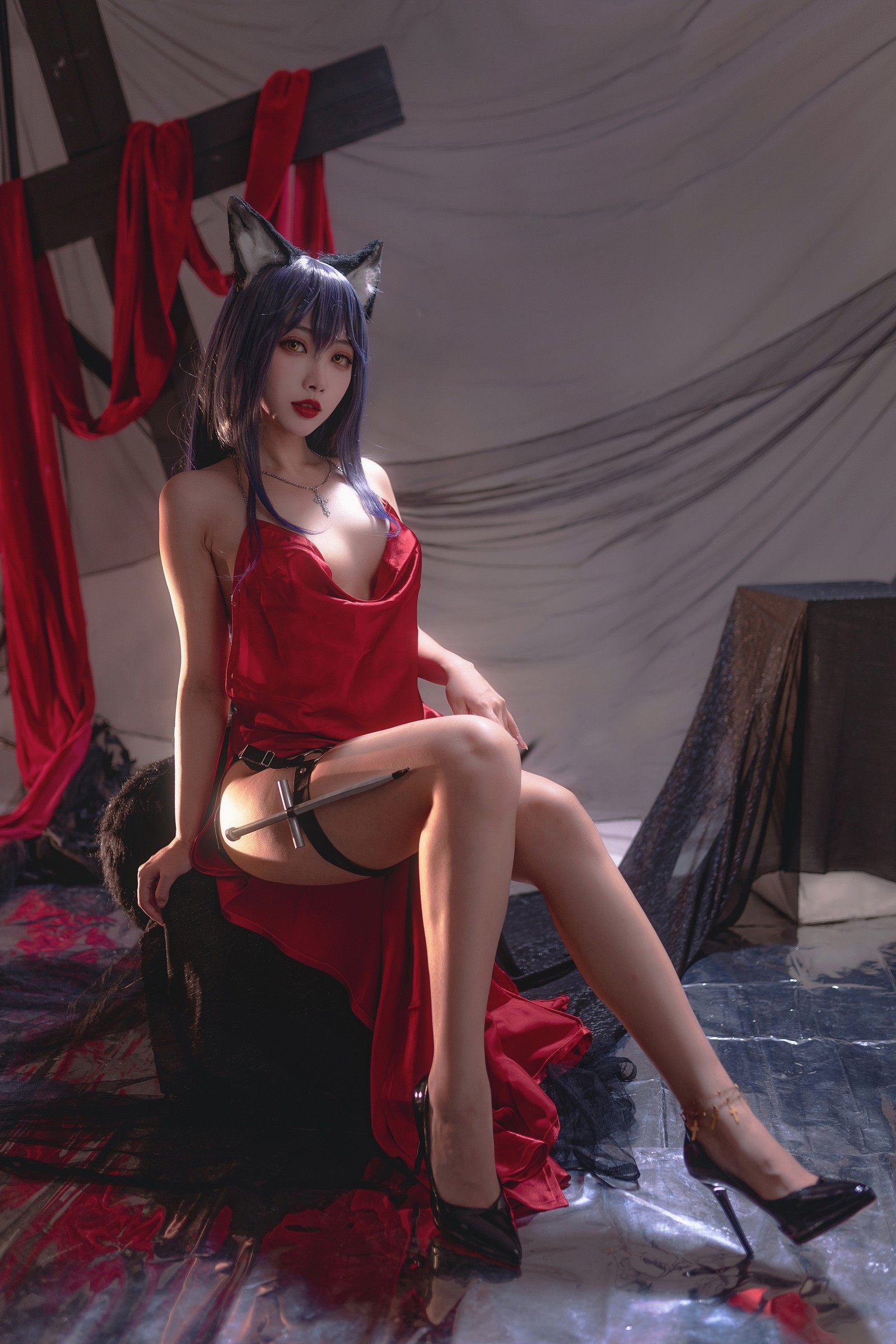 宮本桜 德克萨斯 同人礼服 Cosplay 写真｜明日方舟主题（23P｜193MB）插图3
