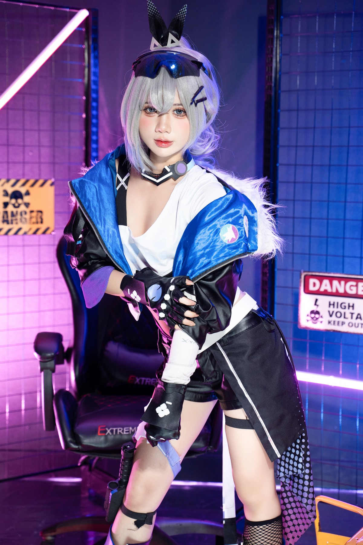 PoppaChan Silver Wolf Cosplay (Honkai Star Rail) – 139 Photos 11 Videos 1.20GB插图1
