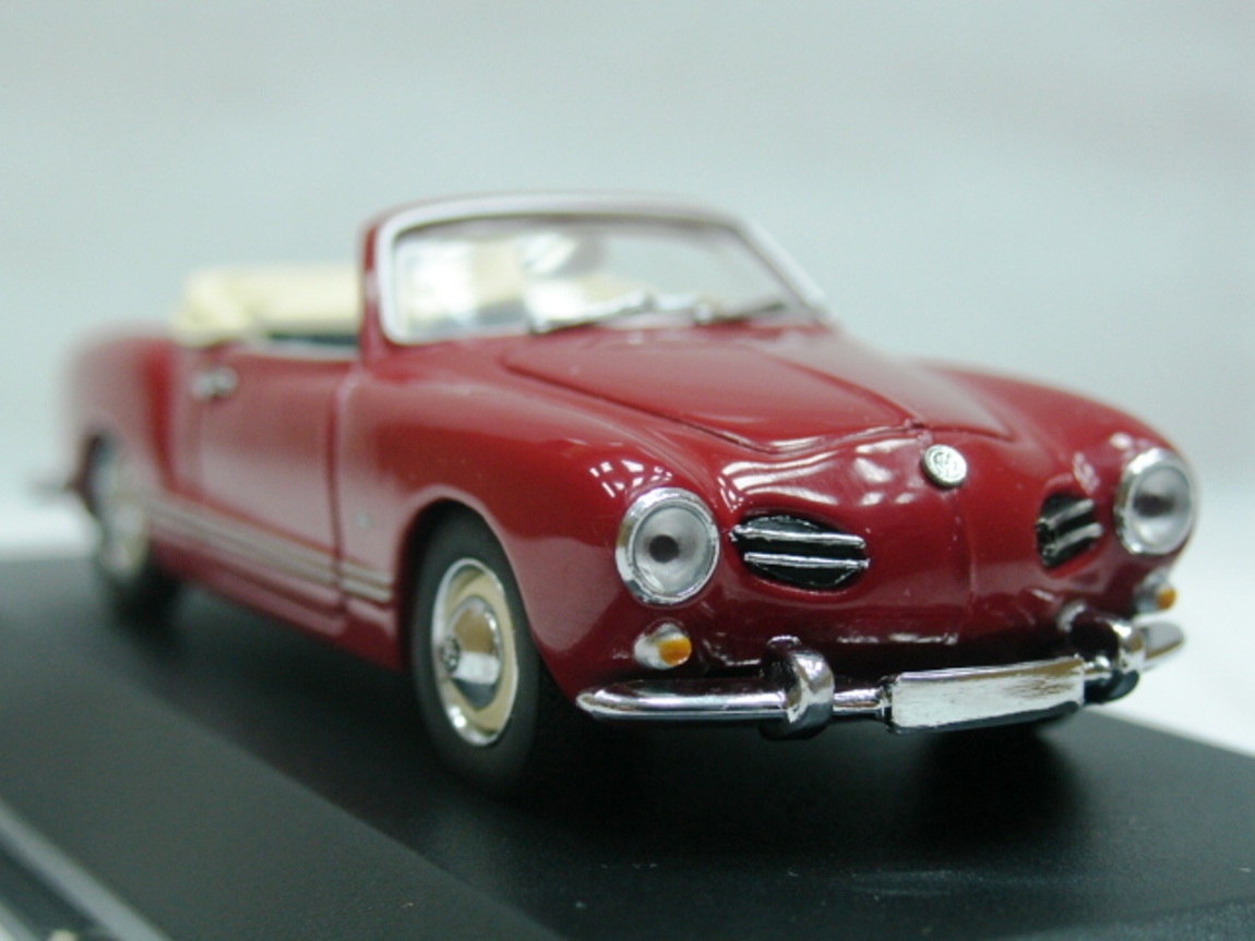 WOW EXTREMELY RARE VW Karmann Ghia T141 Cabriolet 1957 Red 1:43