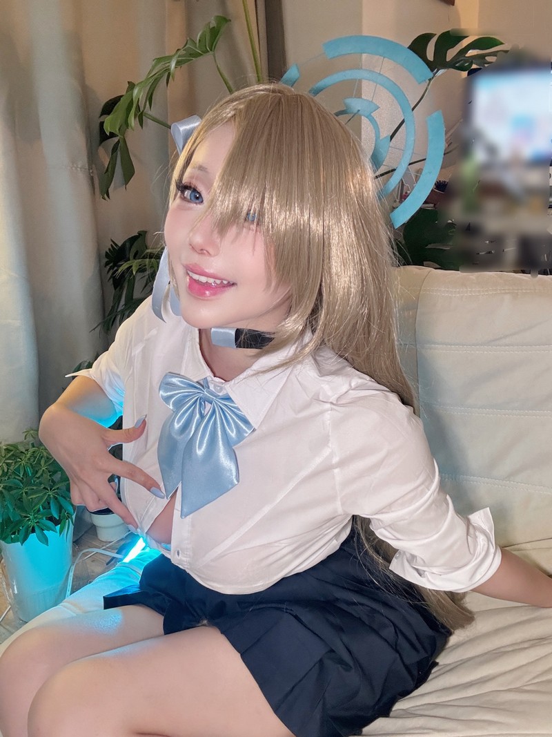 切切Celia 明日奈制服 Asuna Cosplay 自拍写真 17P+7V插图