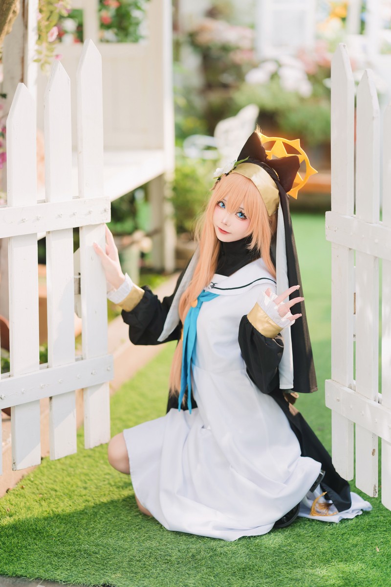 艾西Aiwest 碧蓝档案伊落玛丽修女Cosplay写真图集 修女主题高清图集 33P (98.4M)插图8
