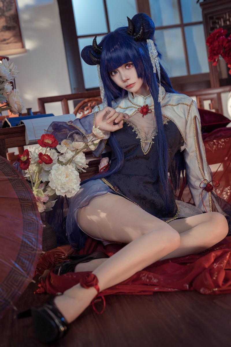 艾西Aiwest 伊吹新年旗袍Cosplay写真图集 新年主题高清图集 35P (396.8M)插图2
