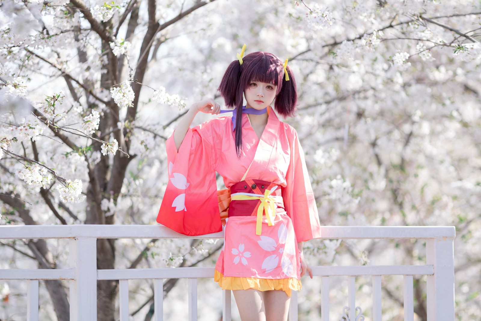 九柒喵 – 甲铁城的卡巴内瑞 无名和服 COS（34P-145M）和风主题高质写真插图9