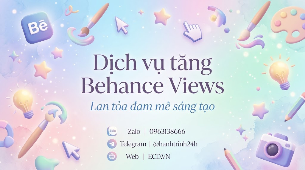 tăng behance views giá rẻ adobe behance