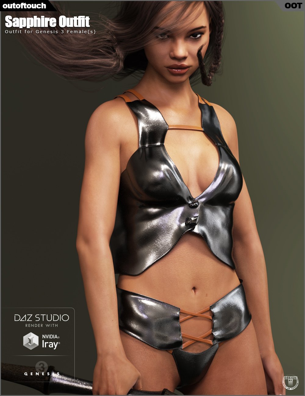 00 main sapphire outfit for genesis 3 females daz3d