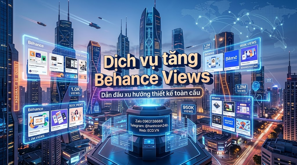 dịch vụ tăng behance views giá rẻ adobe behance