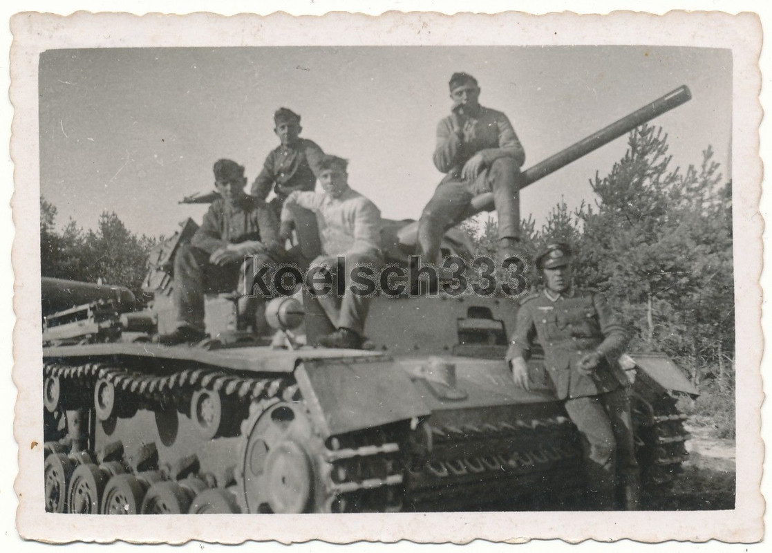 Foto Panzer III Kampfwagen Panzermänner Wehrmach