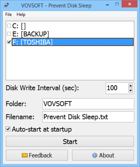 VovSoft Prevent Disk Sleep 3.1.0
