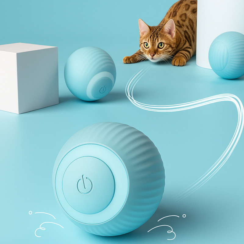 Balle interactive pour chat PetGreen