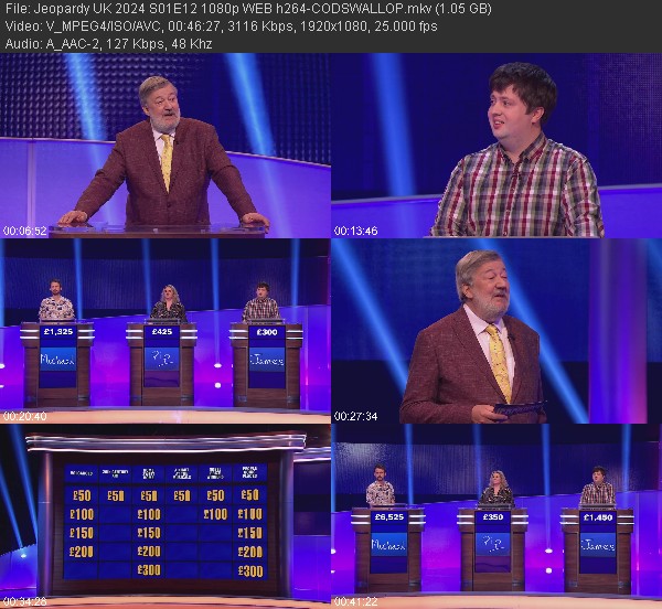 [Multi] Jeopardy UK 2024 S01E12 1080p WEB h264CODSWALLOP WAREZV3