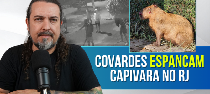 Capivara é brutalmente espancada e agressores são presos