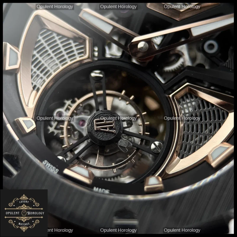 Audemars Piguet Royal Oak Concept Flying Tourbillon Replica Red Rubber Strap 42mm