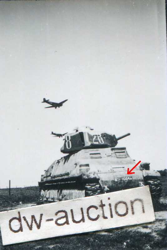 Frankreich französischer Panzer mit Kennung und 