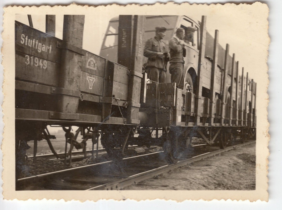 Wehrmacht Eisenbahn-Transport französischer Beut