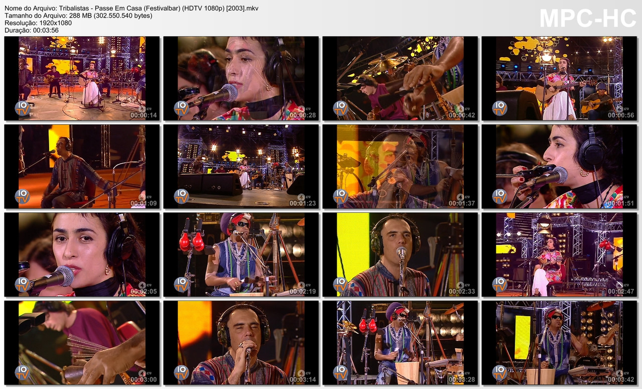 Tribalistas - Passe Em Casa (Festivalbar) (HDTV 1080p) [24.09.2003]