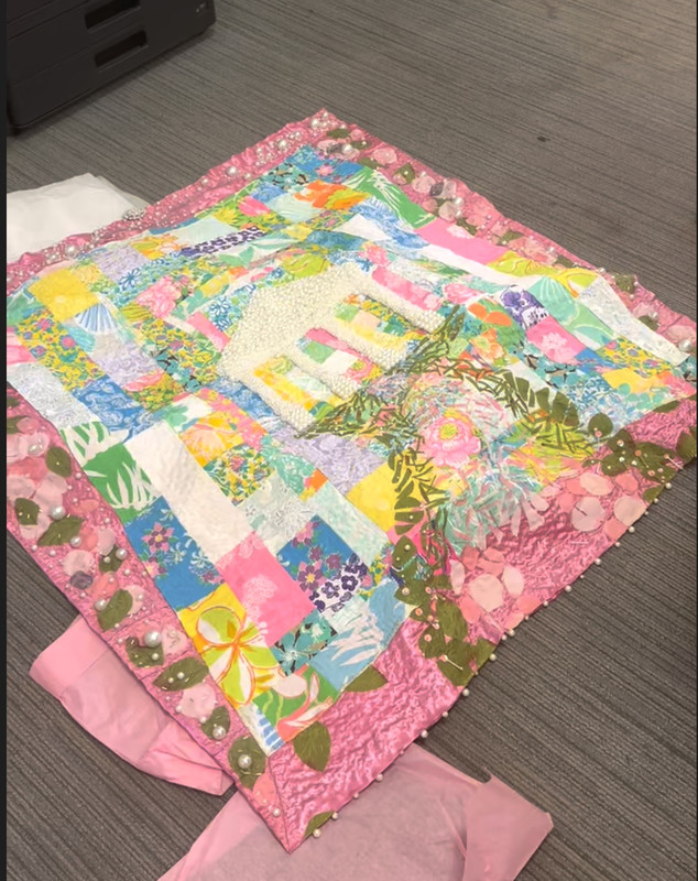 Quilt detail — overall view