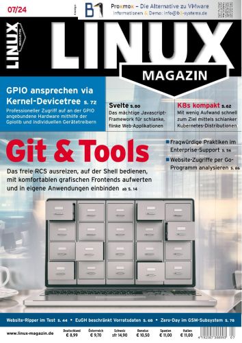 Cover: Linux Magazin No 07 Juli 2024