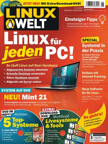 Cover: Linux Welt Magazin - Nr 06 Oktober November 2022