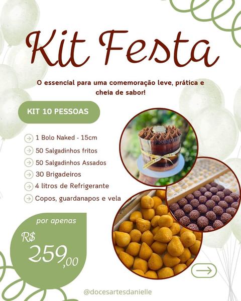 Kit Festa 10 pessoas - R$ 259