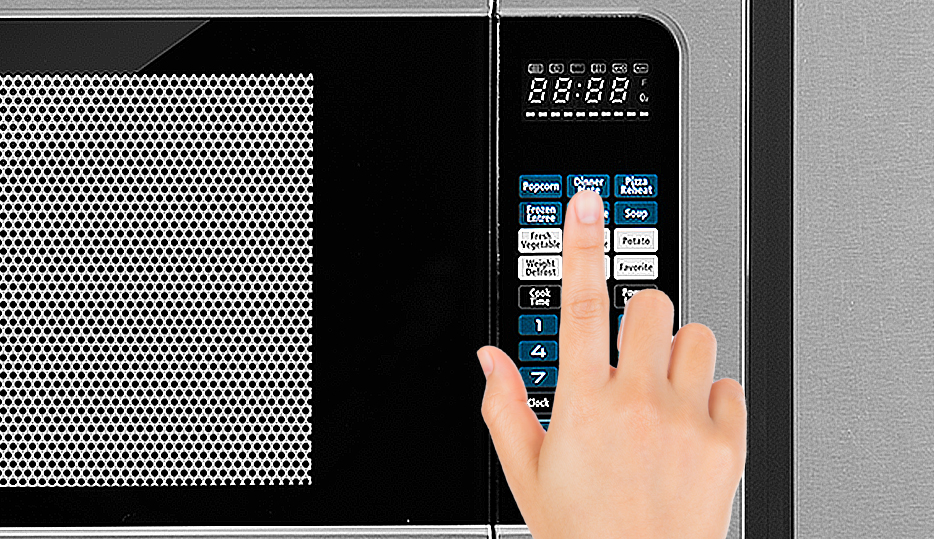 Horno Microondas Empotrable Drija Palermo 62L con acabado en acero inoxidable.