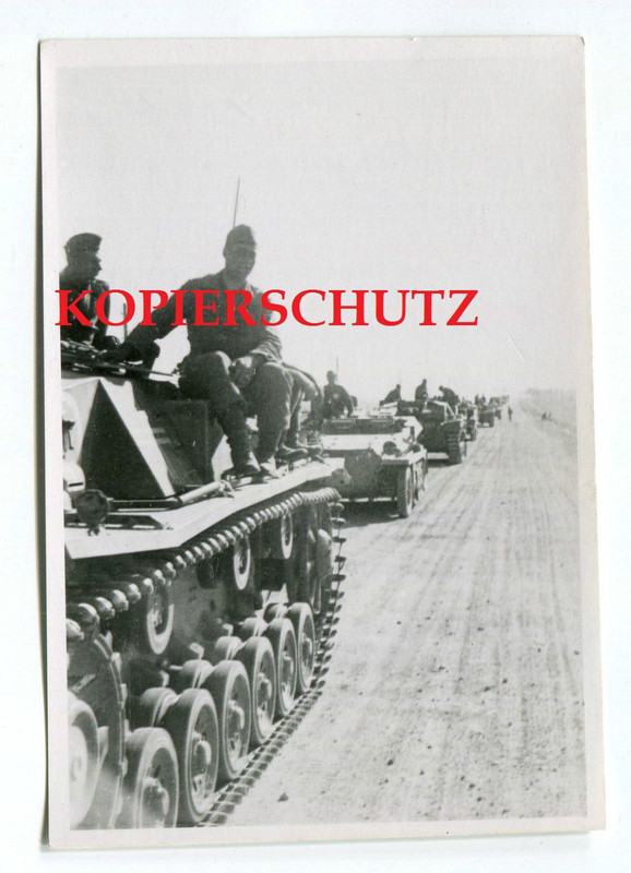 Original Foto Sturmgeschütz Panzer Tank Kolonne 