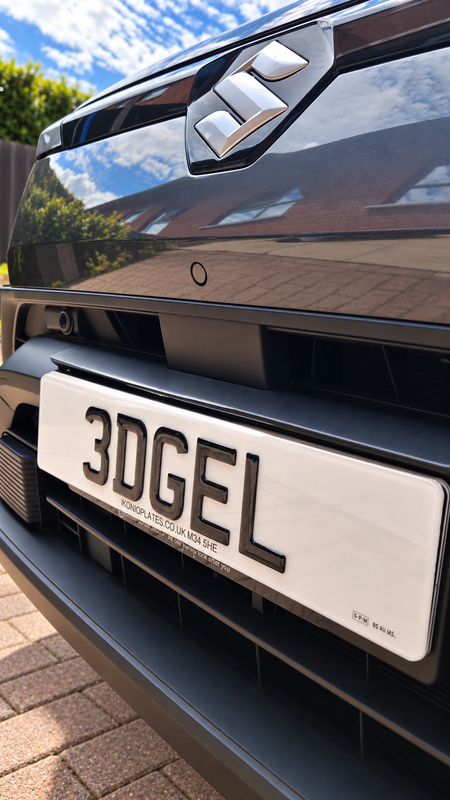 3D GEL number plate