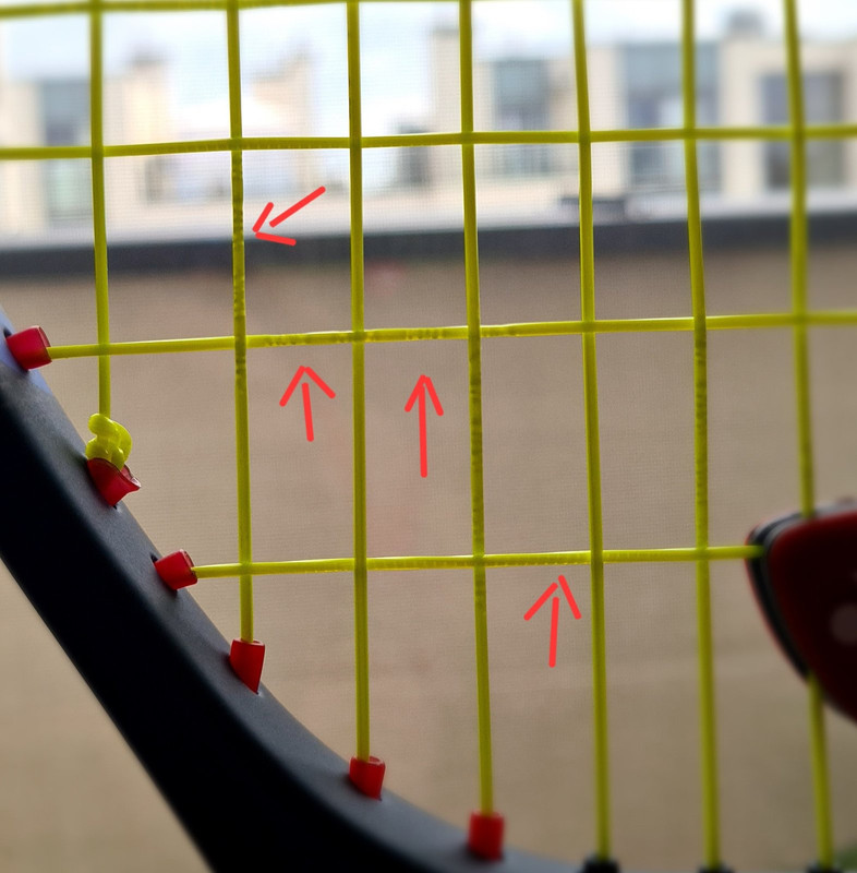 Should freshly strung string look like that? | Talk Tennis