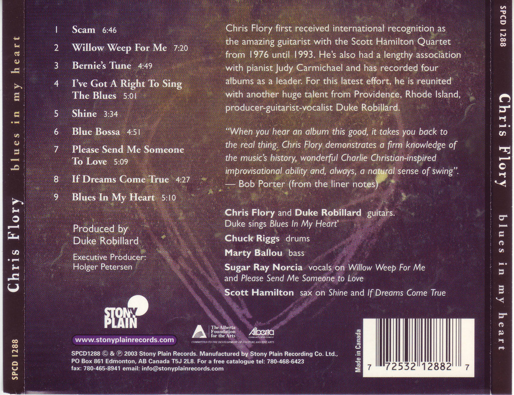 Chris Flory Blues in My Heart jazzy blues guitar EAC FLAC