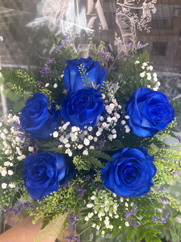 Ramo 6 Rosas Azules