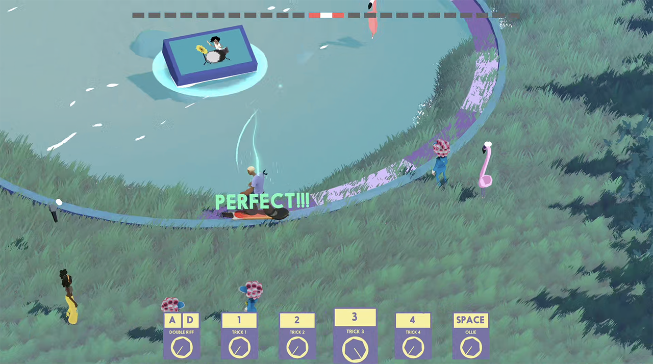 Screenshot of Sonic Monsters concert gameplay